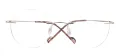 Metal Round Rimless Glasses Frame