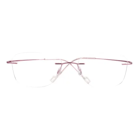 Metal Square Rimless Glasses Frame