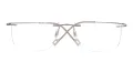 Metal Square Rimless Glasses Frame