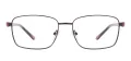 Metal Rectangular Glases Frame With Spring Hinge