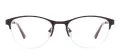 Metal Oval Glasses Frame With Titanium Temple