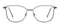 Metal Cat Eye Glasses Frames With Clip On And Spring Hinge