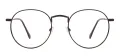 Metal Round Glasses Frames With Clip On With Spring Hinge