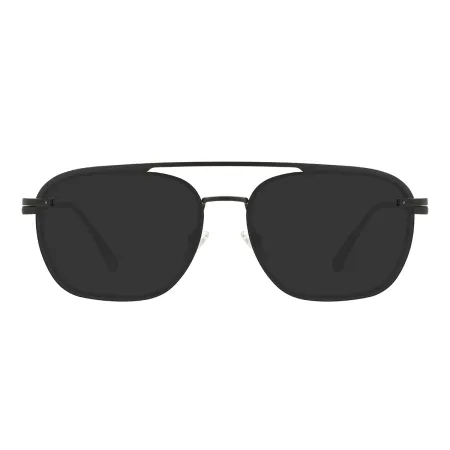 Metal Square Glasses Frames With Clip On And Spring Hinge