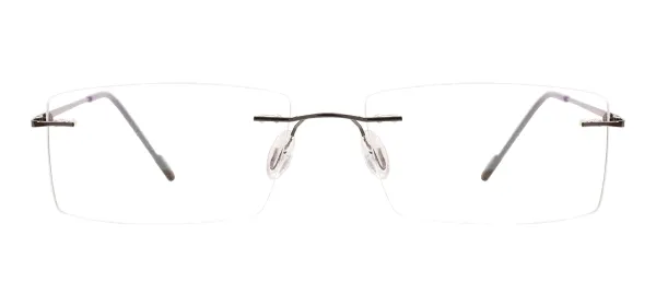 Colorful Metal Spectacles Frame - Black