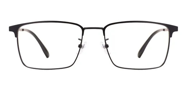 Classical Men And Women Rectangle Glasses Frame - Black