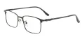 Large Full Rim Rectangle Clear Eyeglasses