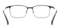 Large Full Rim Rectangle Clear Eyeglasses