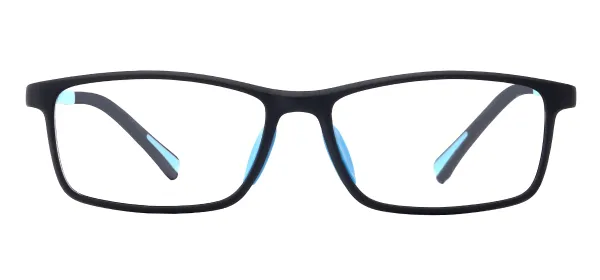 Lightweight Rectangular Optical glasses - Blue