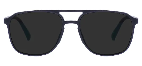 Transparent Square Sunglasses - Black