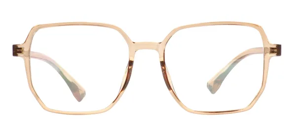 TR90 Oversized Spectacles - Transparent Brown