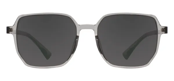TR90 Oversized Sunglasses - Transparent Gray