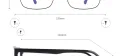 Rectangular Browline Eyeglasses