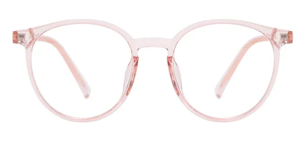 Vintage Clear Glasses - Transparent Pink