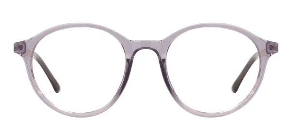 TR Oval Glasses Frames With Spring Hinge - Gray
