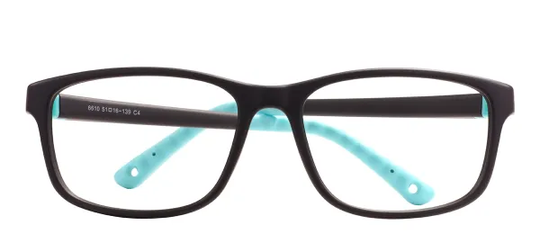 TR Kids Flexible Rectangular Glasses Frames - Black Blue
