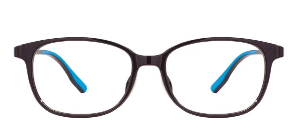 TR Kids Flexible Square Glasses Frames - Black