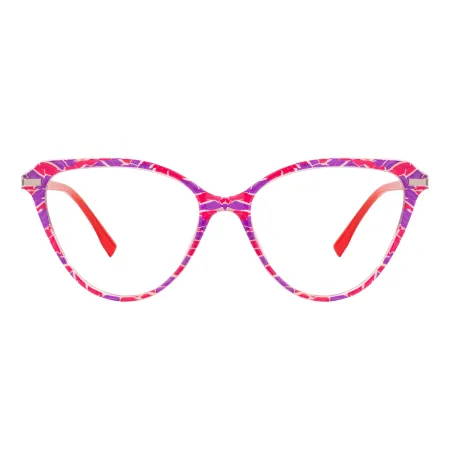 Large Cat Eye Glasses Frames With Spring Hinge