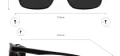 Rectangular Clip-On Sunglasses