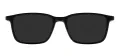 Rectangular Clip-On Sunglasses