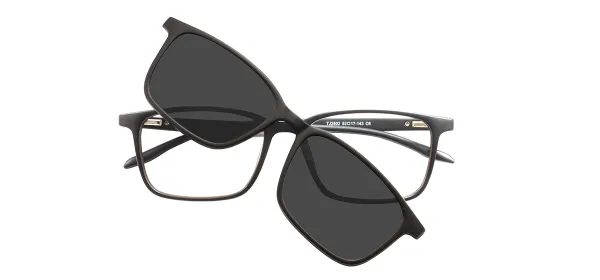 TR90 Full Rim Sunglasses - Black Brown