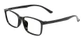 Middle Classical Men and Women Rectangular Eyeglasses