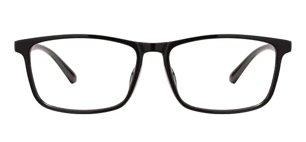 Rectangular Large Fashion Glasses Frames - Black