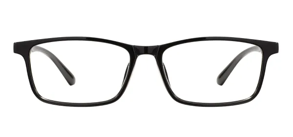 TR90 Large Colorful Rectangle Eyeglass - Black