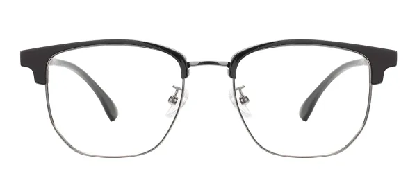 Rectangular Eyeglasses - Black Gray