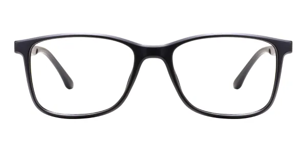 TR90 Full Rim Rectangle Glasses Frames - Black