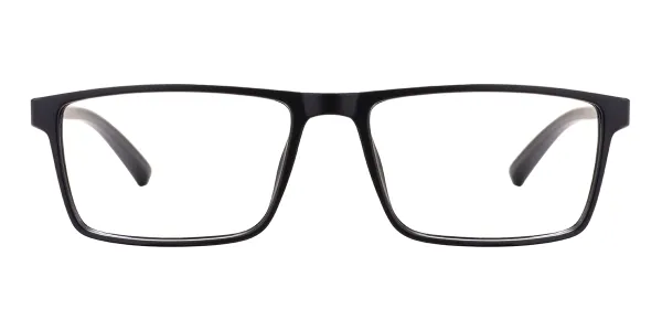 Rectangular TR90 Small Eyeglasses - Black Gray