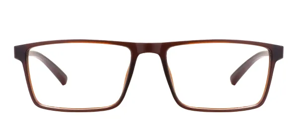Rectangular TR90 Small Eyeglasses - Brown