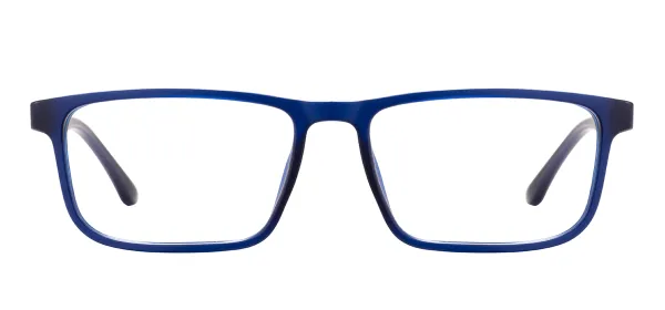 TR90 Rectangular Full Rim Eyeglasses - Blue