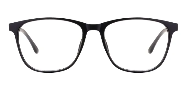 TR90 Square Full Rim Glasses Frames - Black