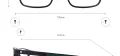 TR90 Rectangle Full Rim Eyeglasses