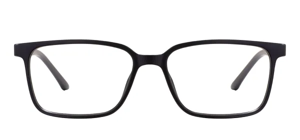 Full Rim TR90 Rectangular Eyeglasses - Black