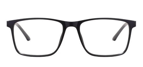 Rectangular TR90 Eyeglasses - Black Green