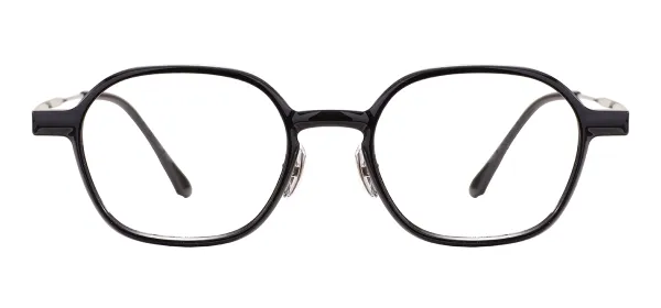 Small Oval Full Rim Eyeglasses - Black