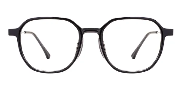 Fashion Square Men And Women Glasses Frame - Black