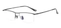 Titanium Browline Eyeglasses