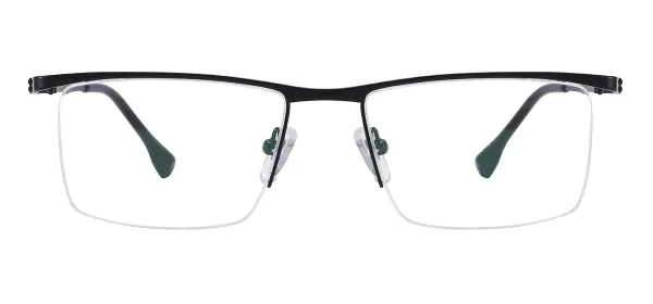 Browline Titanium Glasses - Black