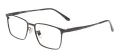 Men Large Rentangular Titanium Glasses