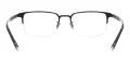 Men Oversized Rentangular Titanium Glasses