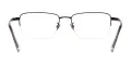 Men Large Rentangular Titanium Glasses