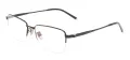 Men Large Rentangular Titanium Glasses