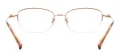 Women Oval Titanium Glasses Frame