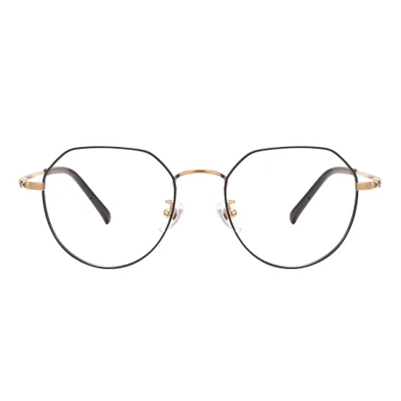 Geometric Medium Round Eyeglasses
