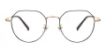 Geometric Medium Round Eyeglasses