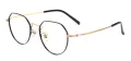 Geometric Medium Round Eyeglasses
