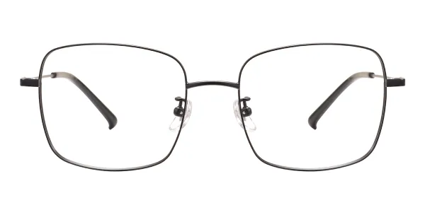 Medium Rectangle Classical Eyeglasses - Black